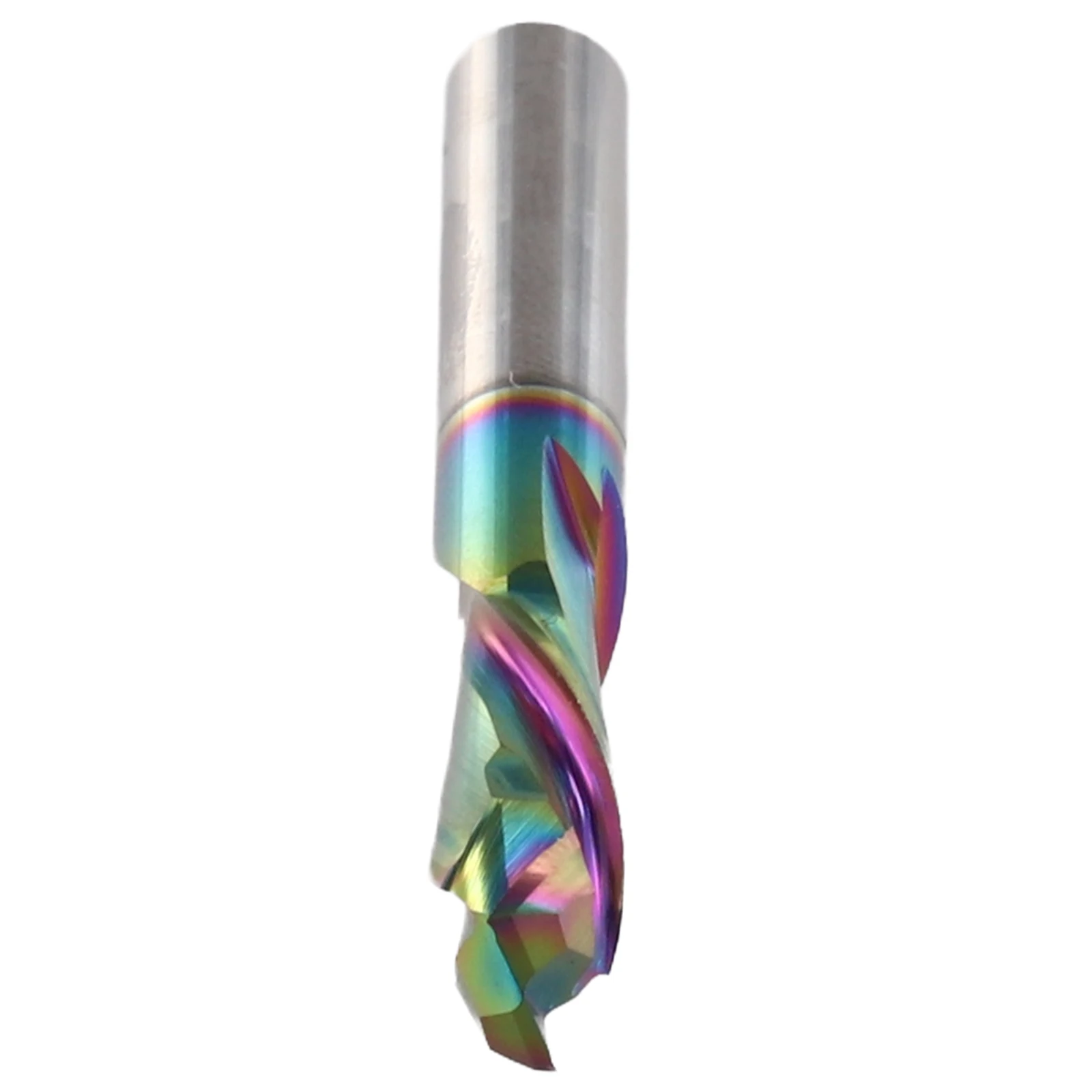 

6mm/6.35mm Double-edged Compound Milling Cutter 2 Flute Spiral Carbide End Mill Router Bit Milling Cutter Power Tools Router Bit