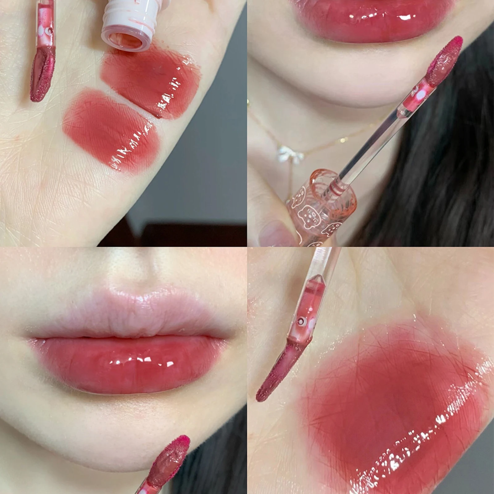 Water Tint Lip Stain Long-Lasting Smudge-proof & Lightweight Lip Tint Cosmetic Makeup Use