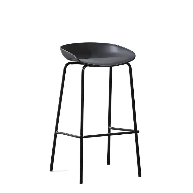 Modern minimalist bar chair, designer high back chair for home use
