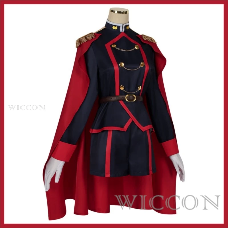 Costume de Cosplay de Soldat Chrétien en Chaîne pour Femme, Perruque, Uniforme Rouge Everak, Ensemble Complet, Sexy, Carnaval, Halloween, Nouveau, 2024