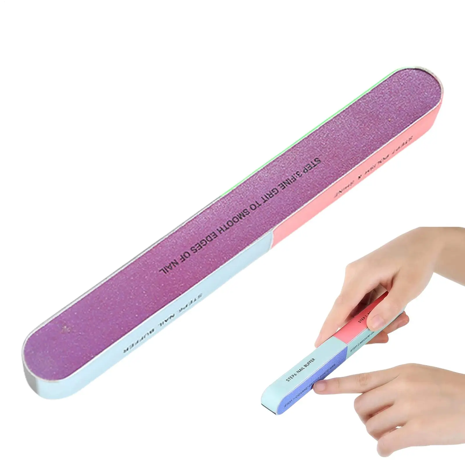7-sided Nail Buffer Professional Nail Files Remove Nails Surface Polishing Stain Bumps Buffered Manicure Tools Beauty Nail Tools
