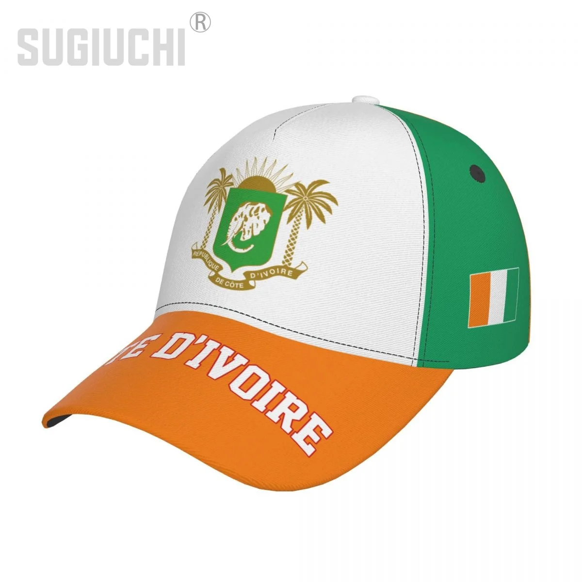 Unisex Cote D\'Ivoire Flag Ivorians Adult Baseball Cap Patriotic Hat for Baseball Soccer Fans Men Women