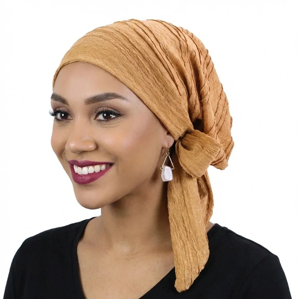 

New Solid Color Muslim Hijab Caps Breathable Comfortable Turban Bonnet Stretch Bandana Soft Elastic Hijab Hat for Hair Cover