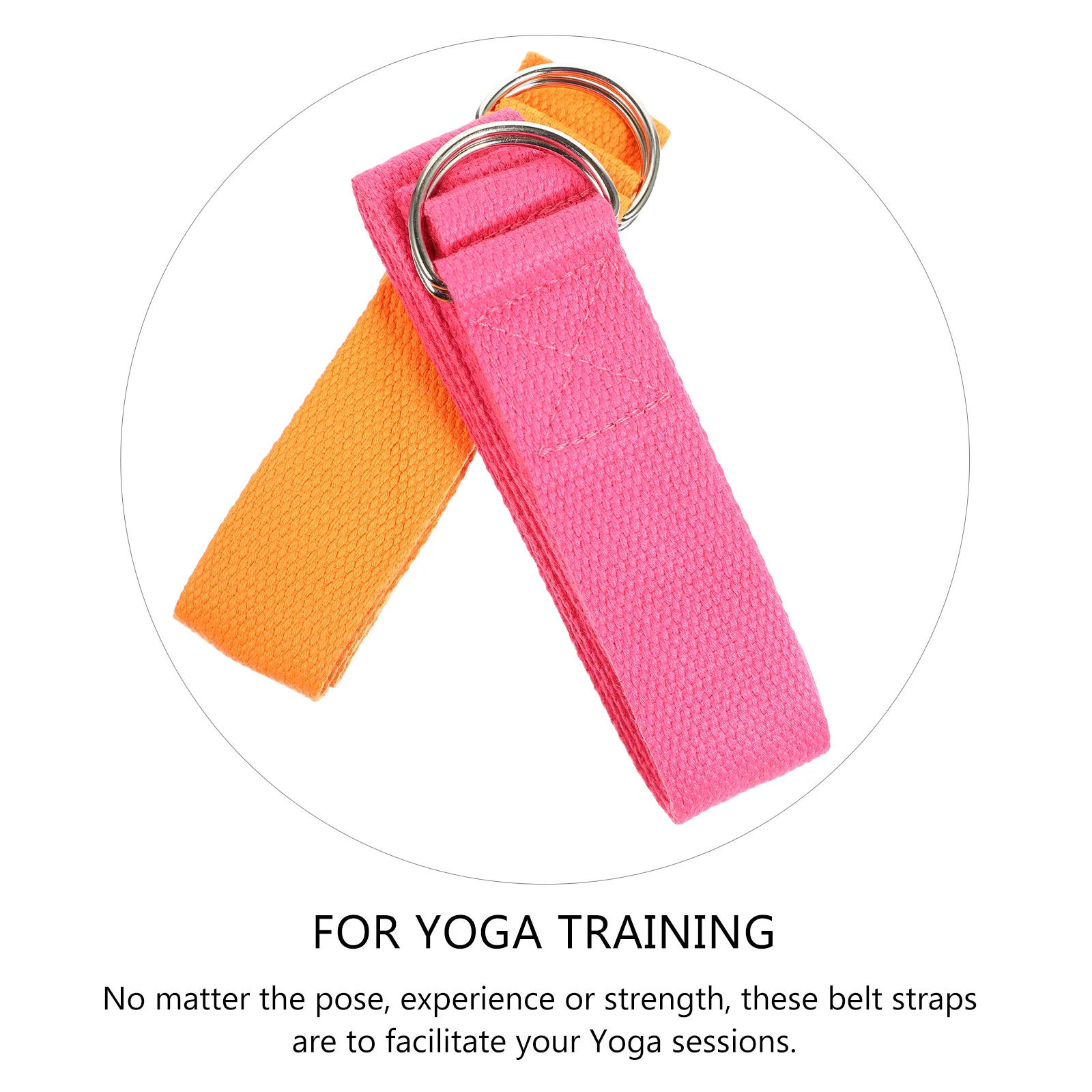 2 Pcs Yoga Stretching Belt Pilates Bands Pull Fitness Belts Supplies Dedicated Strength Training Equipment Straps