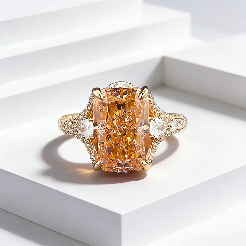 New 100% niche design Papalacha S925 silver full set shattered arm commuting ring versatile and high-end wedding jewelry