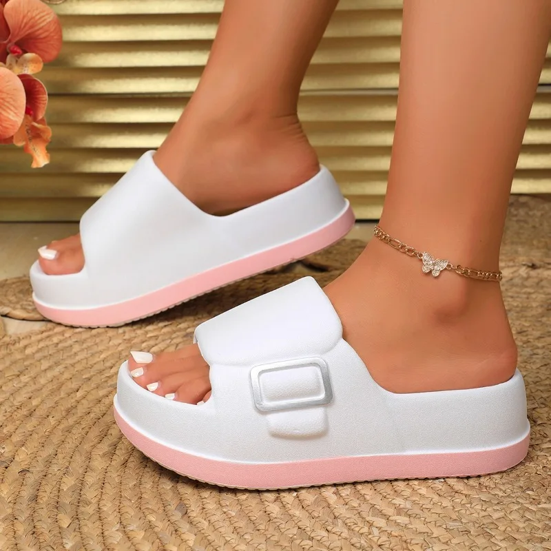 

Spring Indoor and Outdoor Women's Slippers Classic Lightweight EVA Material Women's Shoes Non-slip 35-40 Size Casual Sandals