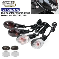 For KAWASAKI D TRACKER KLX 125 150 250 230 300 LED Turn Signals Light Lens Flashers Blinker Lamp KLX250 KLX230 KLX300 LED Light