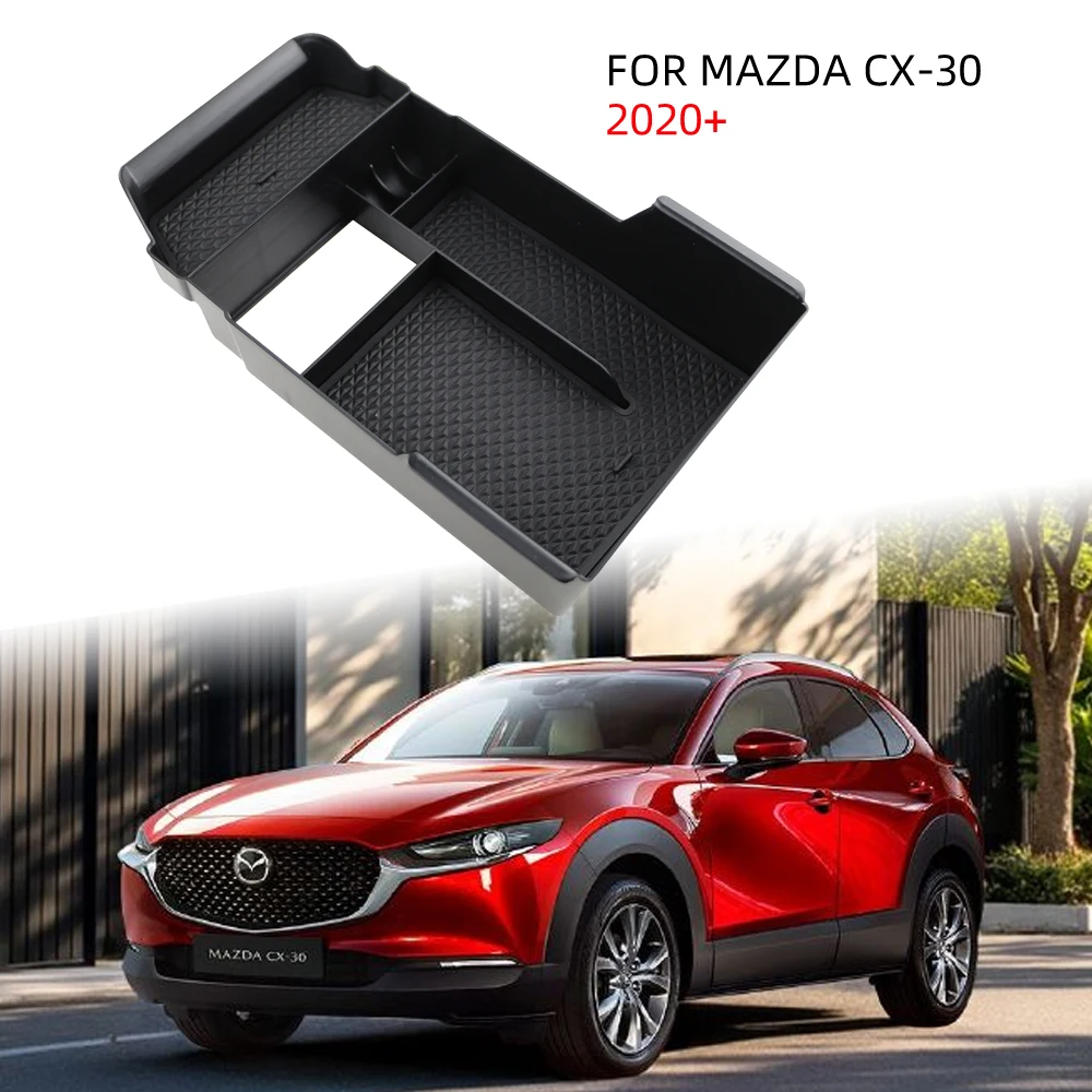 

Center Console Armrest Storage Box ABS Organizer Case for Mazda CX-30 2020-2024 Organizer Tray Holder Car Interior Accessories