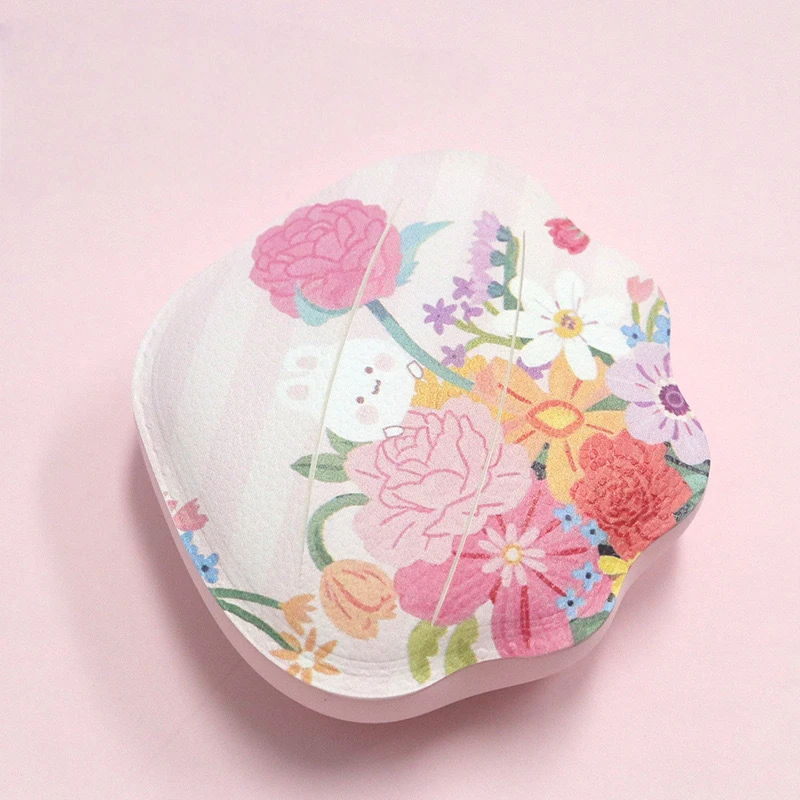 1/3 لطيف أرنب قذيفة الخطمي وسادة هوائية مسحوق نفخة سميكة روبيسيل شل شكل ماكياج مسحوق نفخة الجافة والرطبة ذات الاستخدام المزدوج Bea