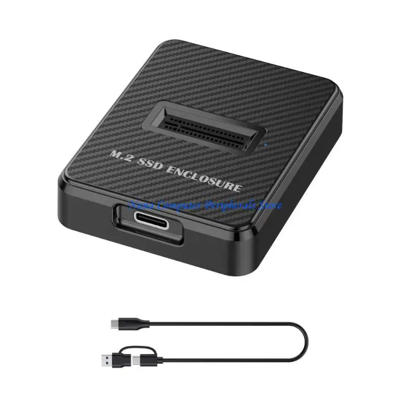 F68C حافظة قرص صلب M.2 سهلة الاستخدام M.2 Nvme إلى محطة إرساء USB C نقل سريع بسرعة 10 جيجابت في الثانية، تستوعب محرك أقراص بسعة