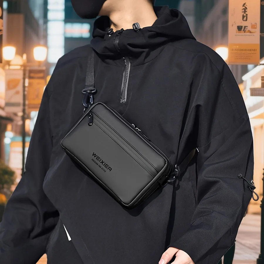 

【New style】- new men's handbags high-end casual shoulder backpack large capacity simple outdoor commuting backpack.