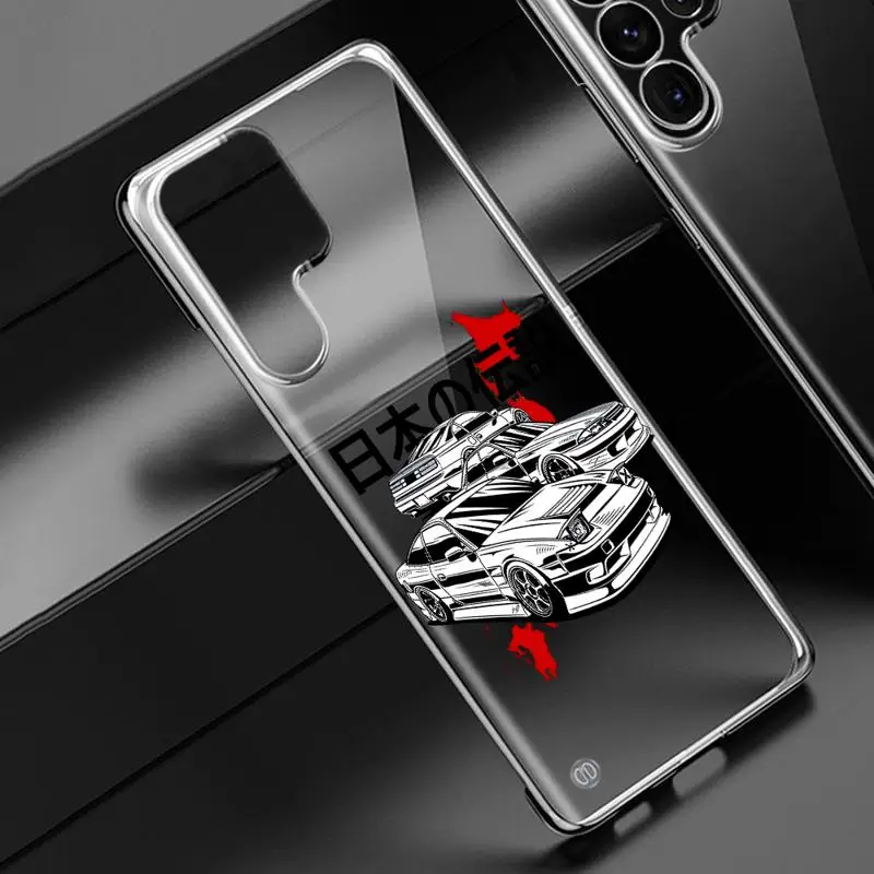 Japanese Legend Car Red Sun phone case for Samsung Galaxy S24 s23 Ultra FE cases s20 s21plus s22 borderless cooling clear funda