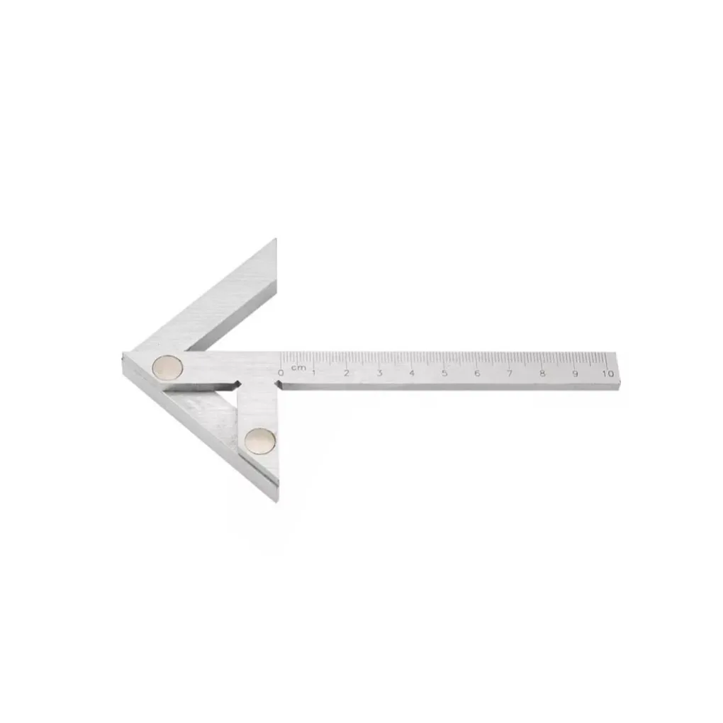 Professional Carbon Steel Center Finders Line Gauge 45/90 Degree Ruler