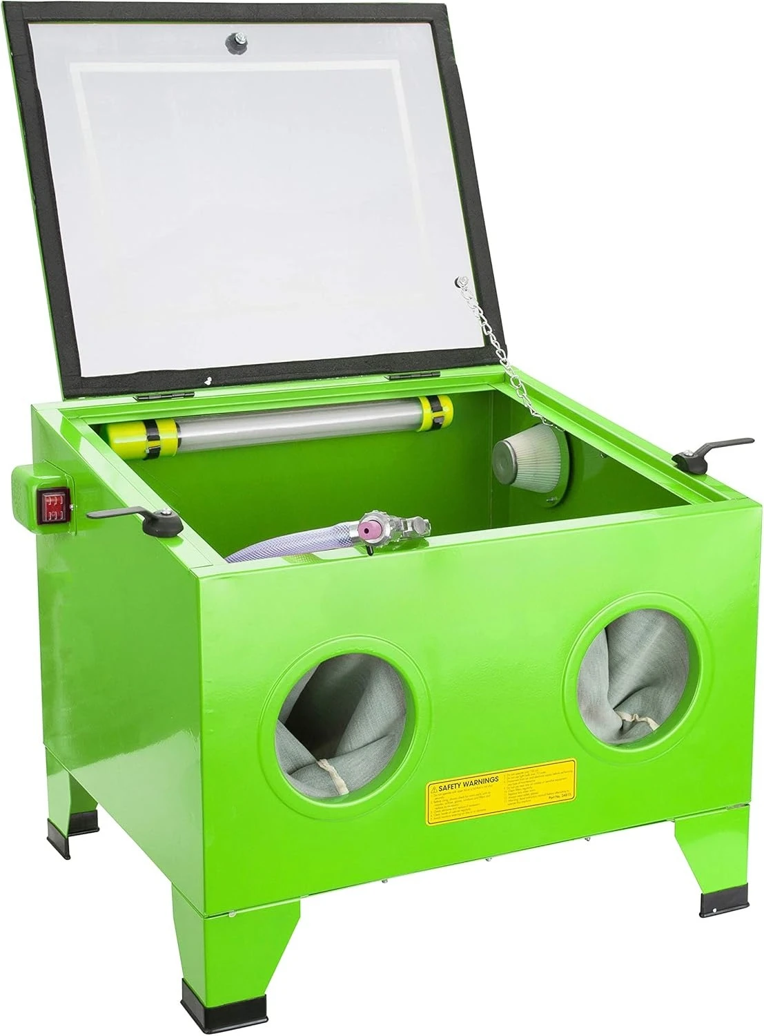 

24815 Sandblasting Cabinet for Bench Top, 24 Gallon Sand Blaster, Remove Paint Rust Oxidation, Sandblast Cabinet with Built