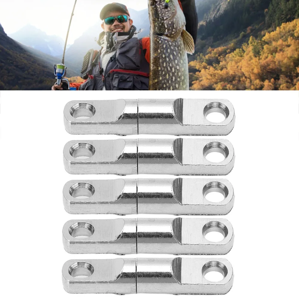 15PCS Durable Stainless Steel Fishing Swivels Heavy Duty 360° Bearing Swivels Column Swivel Connectors Saltwater Fishing