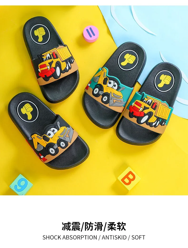 2026 Kinder Anti-Rutsch Badeschuhe Jungen Hausschuhe PVC-Material Bequeme Weiche Sohlen Leicht Anzuziehen – Detail 18