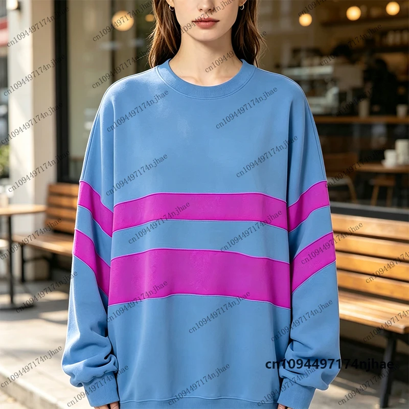 2026 Undertale Frisk Game 3D-Druck-Sweatshirt für Damen und Herren, Herbst, Langarm, Frisk Chara Cosplay Pullover, Oversized-Oberteile – Detail 6