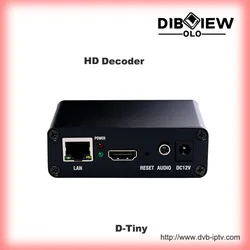 D-Tiny 4K H.265 H.264 IPTV Video HD Facebook Youtube RTMP RTSP HTTP UDP HLS Live Media Streaming Video Decoder with USB