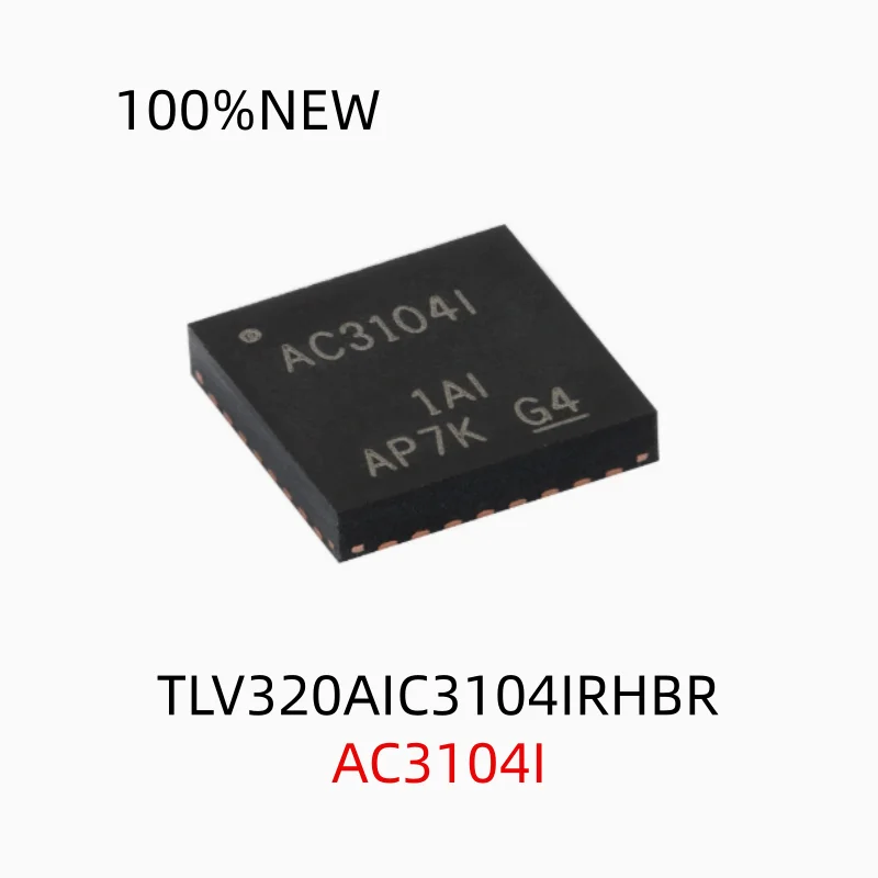 (10Pcs) 100% New Tlv320Aic3104Irhbr Ac3104I Qfn-32 Low Power Stereo Audio Codec Chip Ic