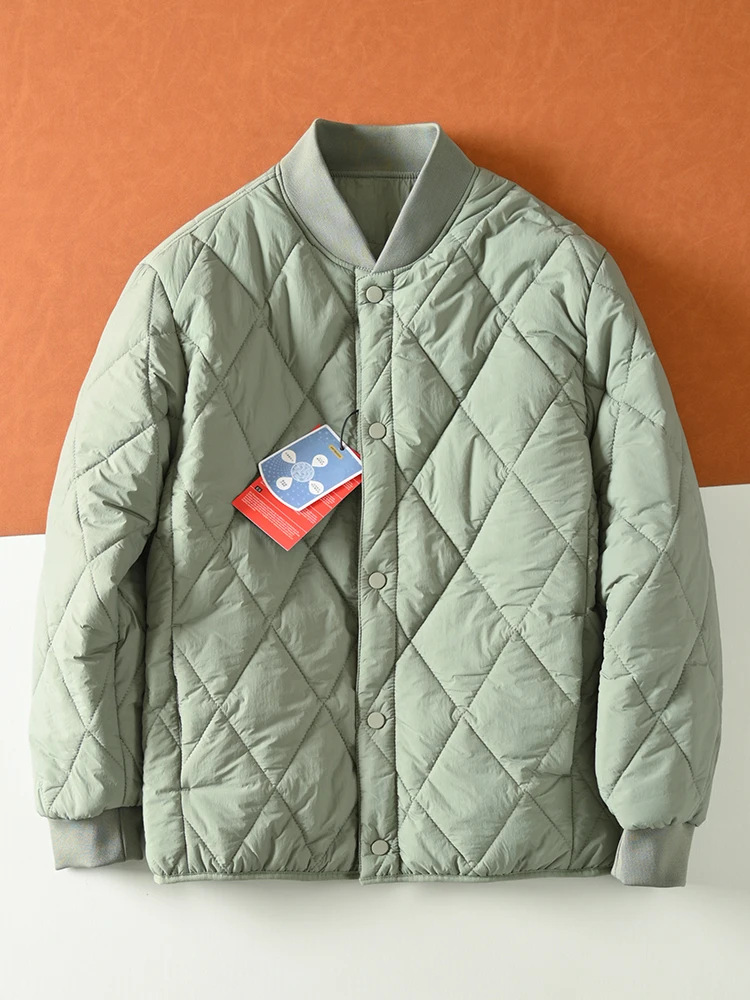 سترة قطنية خفيفة الوزن ودافئة بياقة كروية للرجال والنساء، معطف قطني مريح مقاوم للرياح والبرد للرجال #1