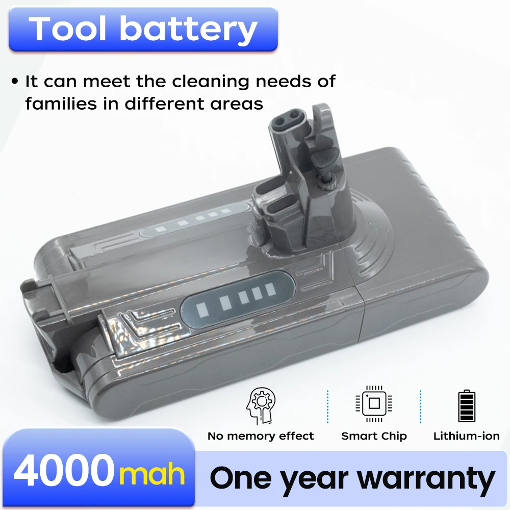 

BNN SD-vacuum cleaner V10 battery - 21700-4000MAH For Dyson V10 Cordless Vacuum Cleaner Battery and Smart Sweeping Robot Battery