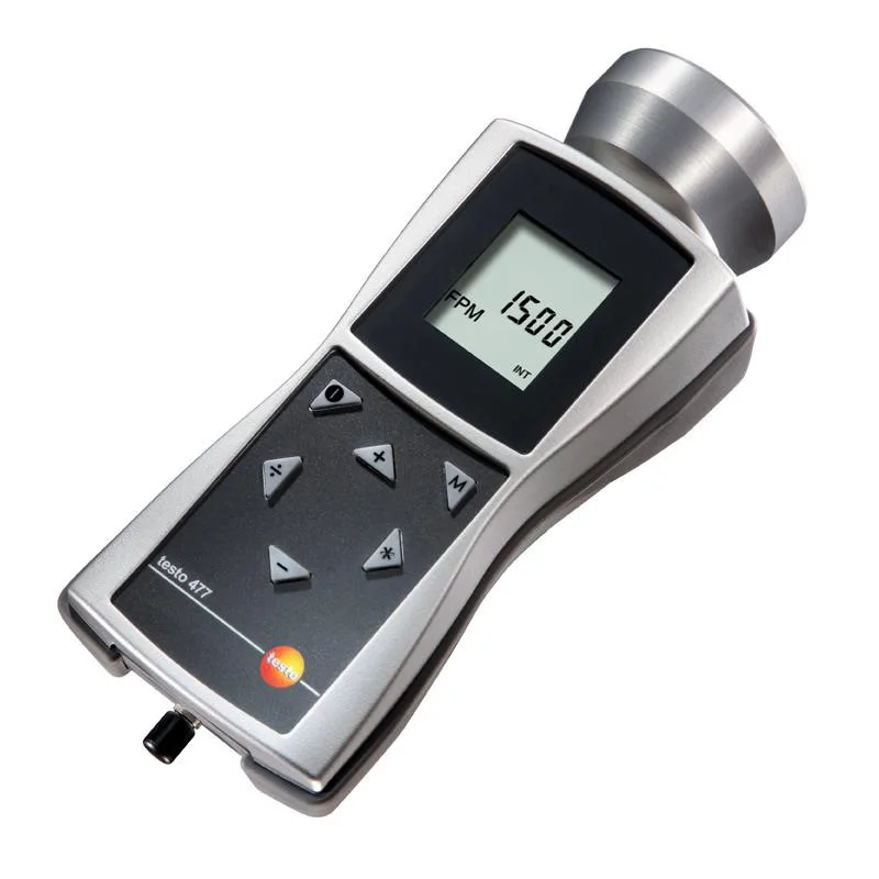 Testo 477 Stroboscope Light Emitting Diode Electronic Tachometer 220V High Precision Handheld Flash Speed Liquid Machine Battery