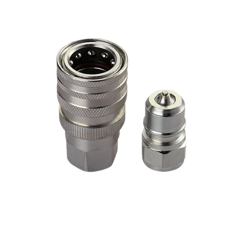 For Quick Connector, Endoqi Interchangeable Hydraulic Quick Plug, Internal Thread High Pressure Galvanized High Pressure