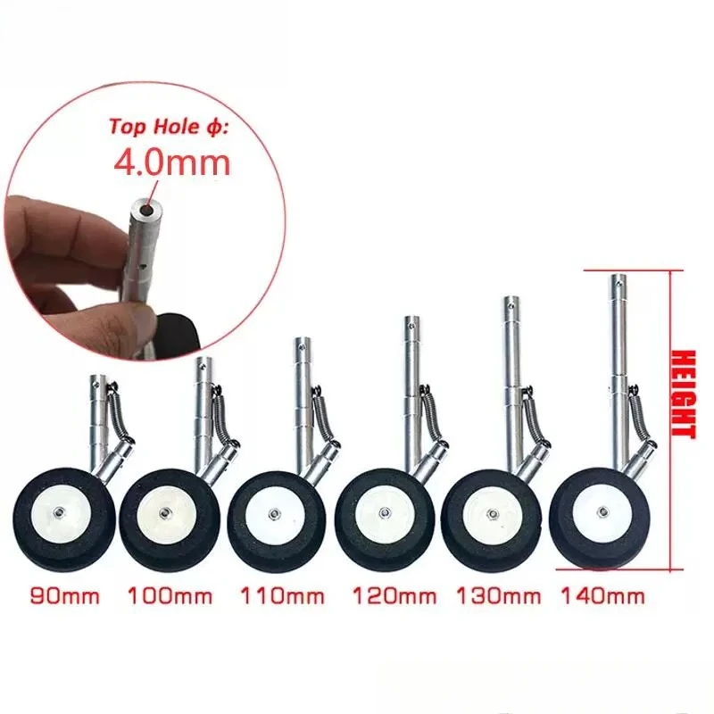 Remote control aircraft DIY accessories 90-140mm rear wheel unilateral kneeling shock absorber landing gear retractable wheel