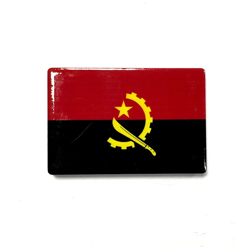 1PC Angola Magnetic Refrigerator Poster Internet Celebrity Personalized Cultural Tourism Souvenir Iron Artwork