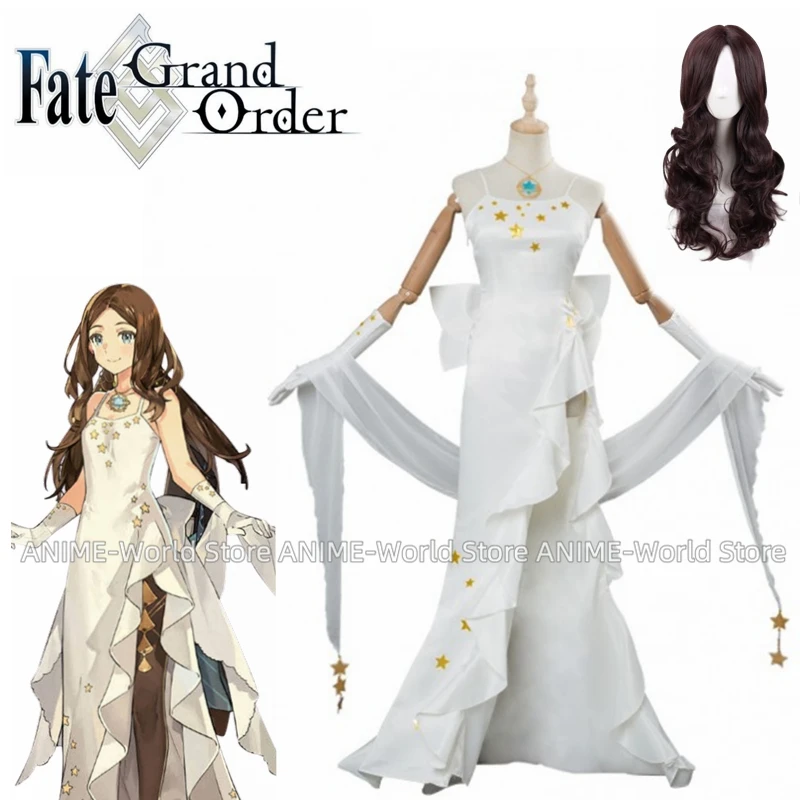 Anime Fate Grand Order Leonardo da Vinci FGO Orchestra Wig Concert Cosplay Costume Dress