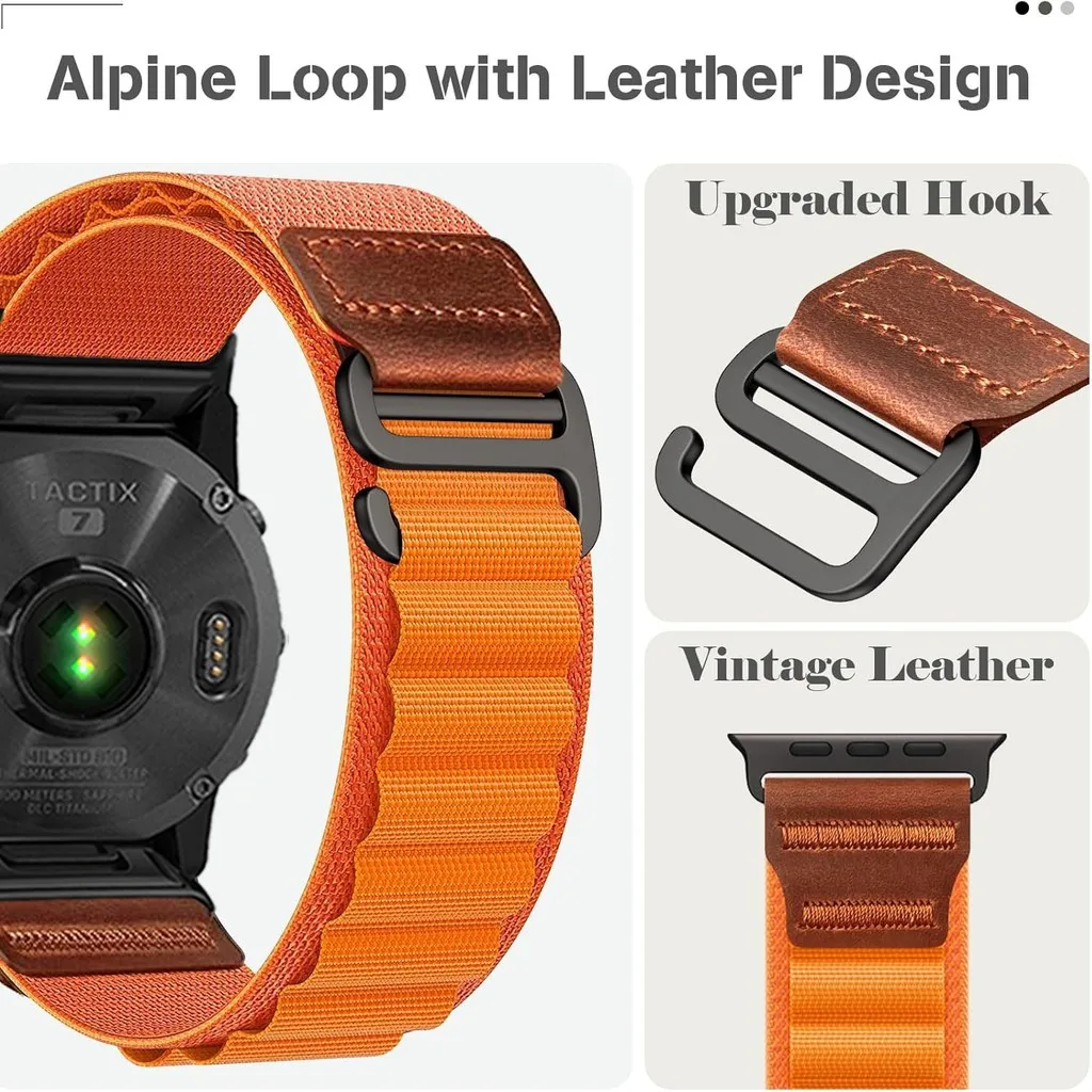 20/22/26mm Quick Fit Nylon Strap for Garmin Fenix 9 9 Pro 8 7 Pro 7X 7S 6 6X 5X 5 Plus Tactix 8 Band Forerunner 965 970 Bracelet
