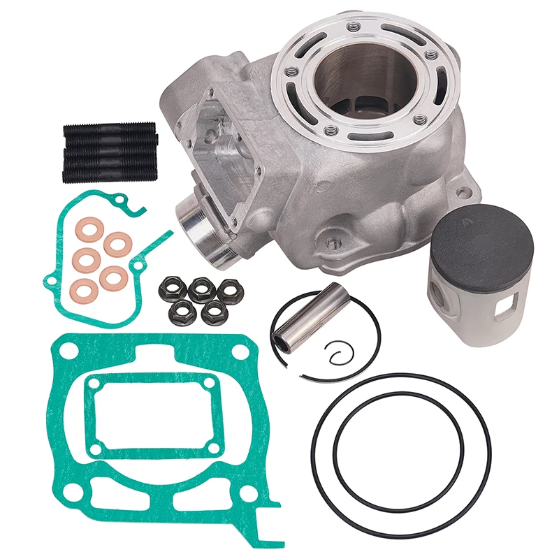 Motorcycle 54mm Air Cylinder Block & Piston Rings Kit & Cylinder Gasket Kit For Yamaha YZ125 2005-2022 1C3-11311-00 1C3-11311-01