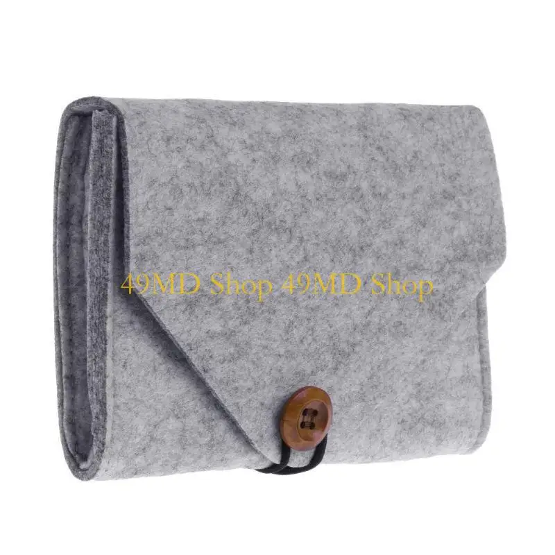 

49MD New Felt Storage Bag For Data Cable Mouse Travel