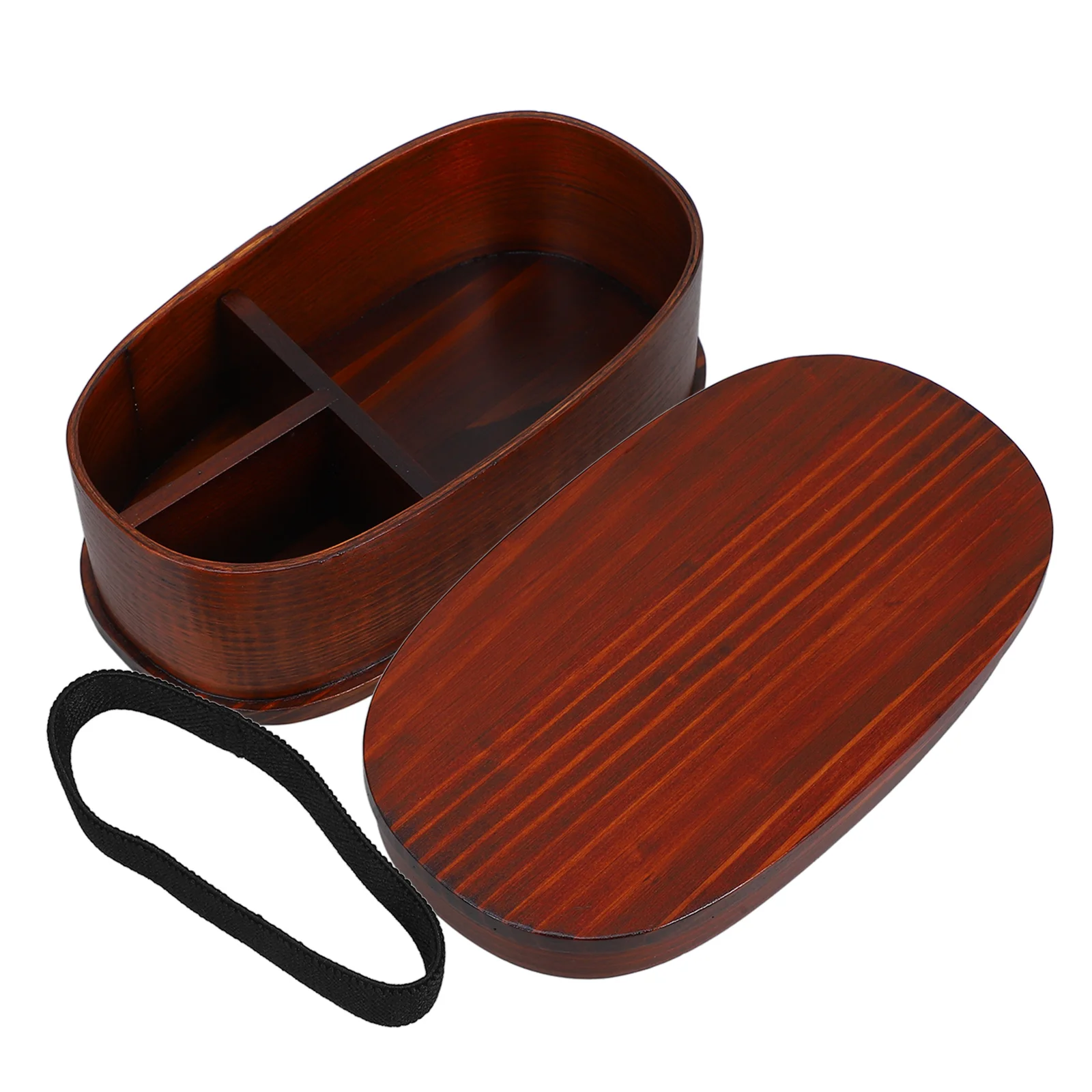 

Bento Case Wooden Lunch Box Japanese Food Container Portable Meal Box for Breakfast Lunch Space-Saving Design