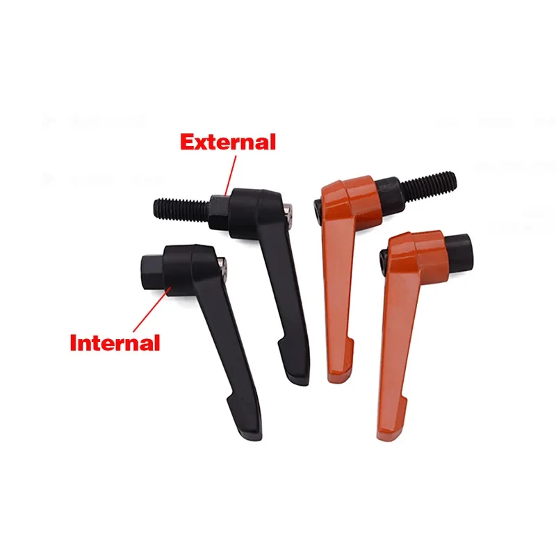 M4 M5 M6 M8 M10 M12 M16 Adjustable Handle Reversible Clamping Lever with Internal & External Thread Options  Quick Release Knob
