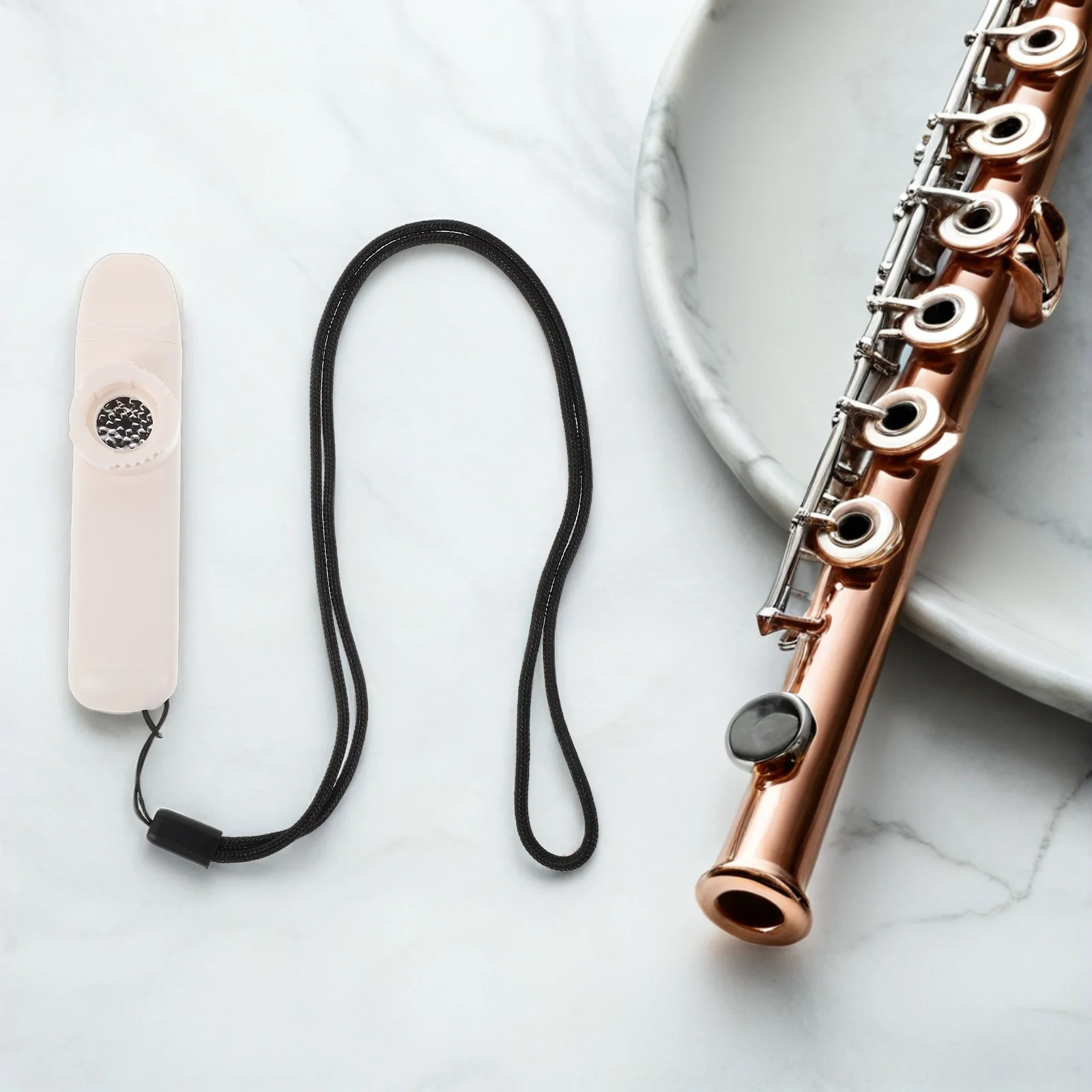 

Lightweight ABS Kazoo Musical Instrument Easy to Play for Beginners Portable Classic Design Music Party Favor Guitar Ukulele