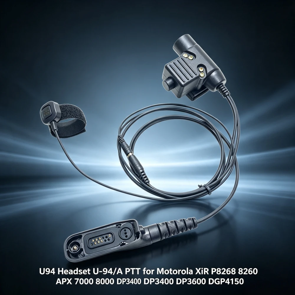 Finger PTT U94 Headset U-94/A Compatible with Motorola XiR P8268 8260 APX 7000 8000 DP3400 DP3600 DGP4150 - Replacement PTT Butt
