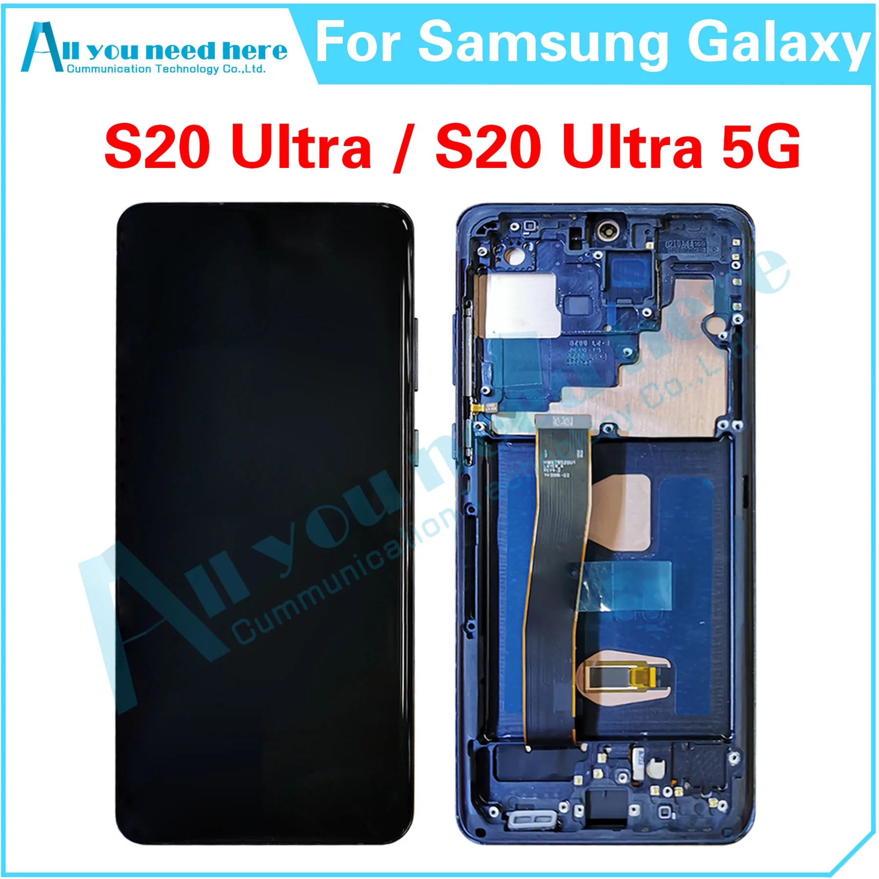 

LCD Display Touch Screen Digitizer Assembly For Samsung Galaxy S20 Ultra 5G G988B/DS G988U G988F S20U Repair Parts Replacement