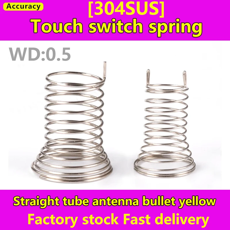 Chifre tipo Botão Chave Contato Ecentric Indução por Toque Mola de Compressão wd 0.5 mm Pcb Switch 50 Pcs 304 Aço Inoxidável