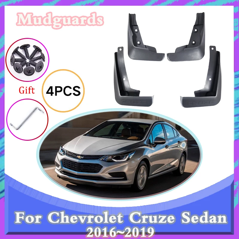 

for Chevrolet Cruze Holden Astra Sedan 2016~2019 2018 Front Rear Wheel Mudguards Fender Mudflap Mud Flaps Splash Car Accessories