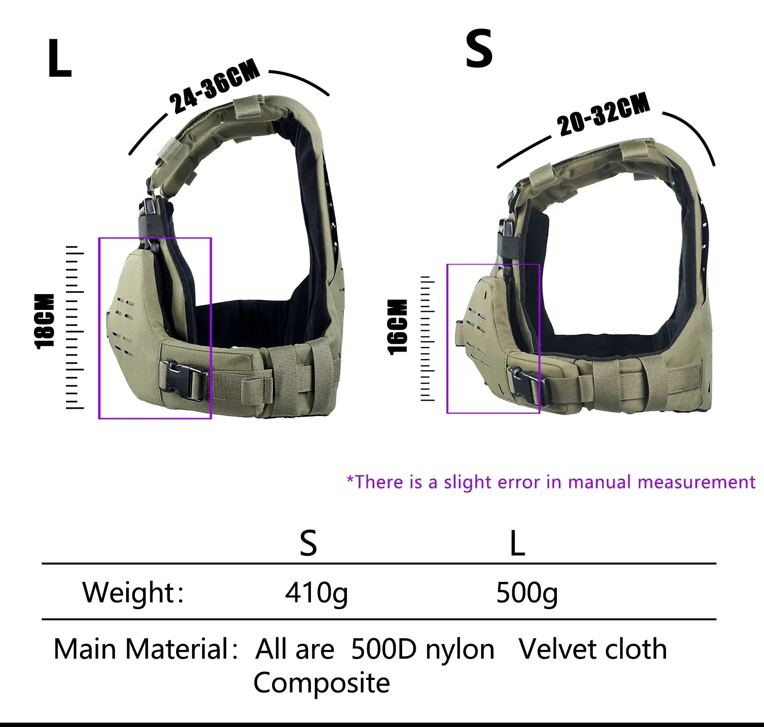 DMGear Chaleco táctico MOLLE protección completa - imagen 3