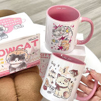 Cat Planet Mark Cup High Beauty Office Coffee Cup Drinking Cup 520 Valentine's Day Gift for Girlfriend Mug Birthday Present