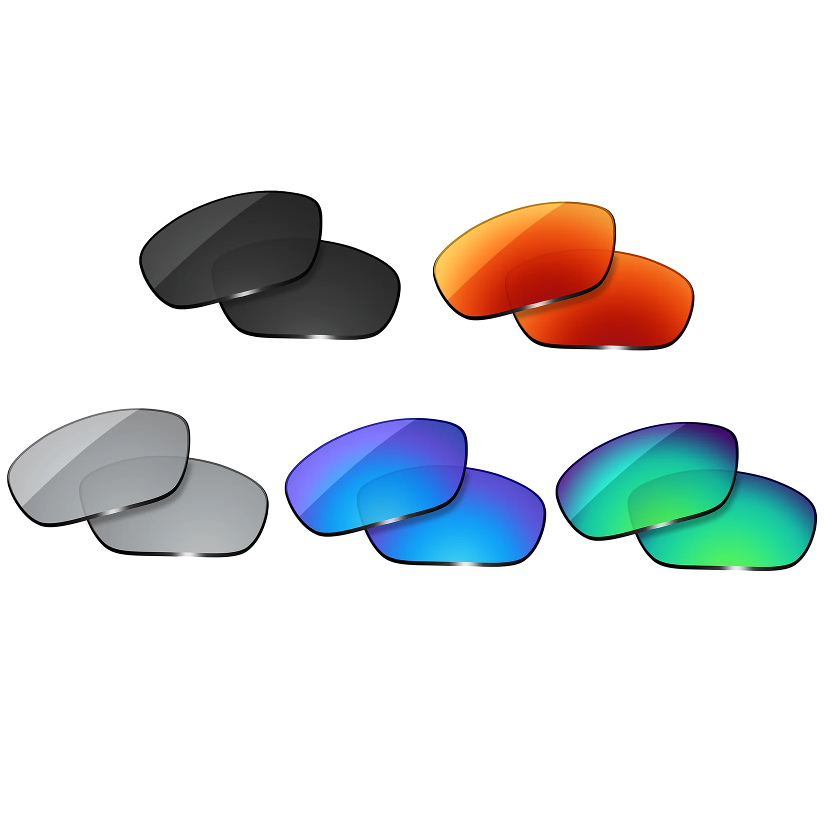 

OOWLIT Polarized Lenses Replacements Compatible with Wiley X Brick Sunglasses