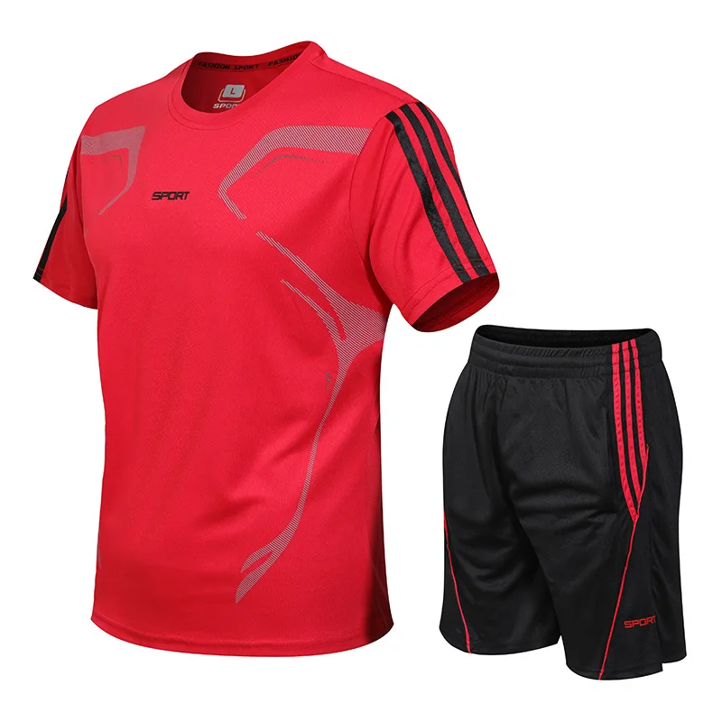 New Youth Refreshing Sports Set Short Sleeves