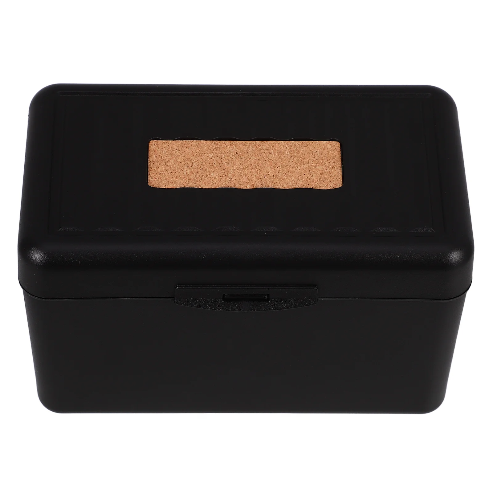 Index Card Box Portable Business Card Holder Desktop Organizer Office Cards Storage Case Multi-Function Client Recording Case