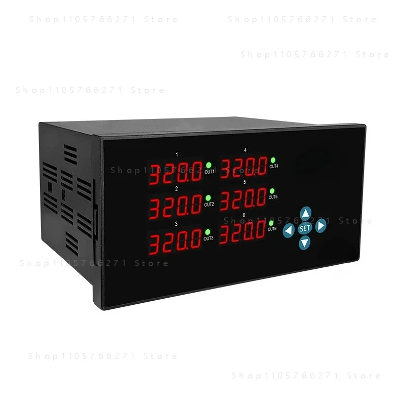 For 6 channels temperature control instrument digital display multi-channel temperature controller PID