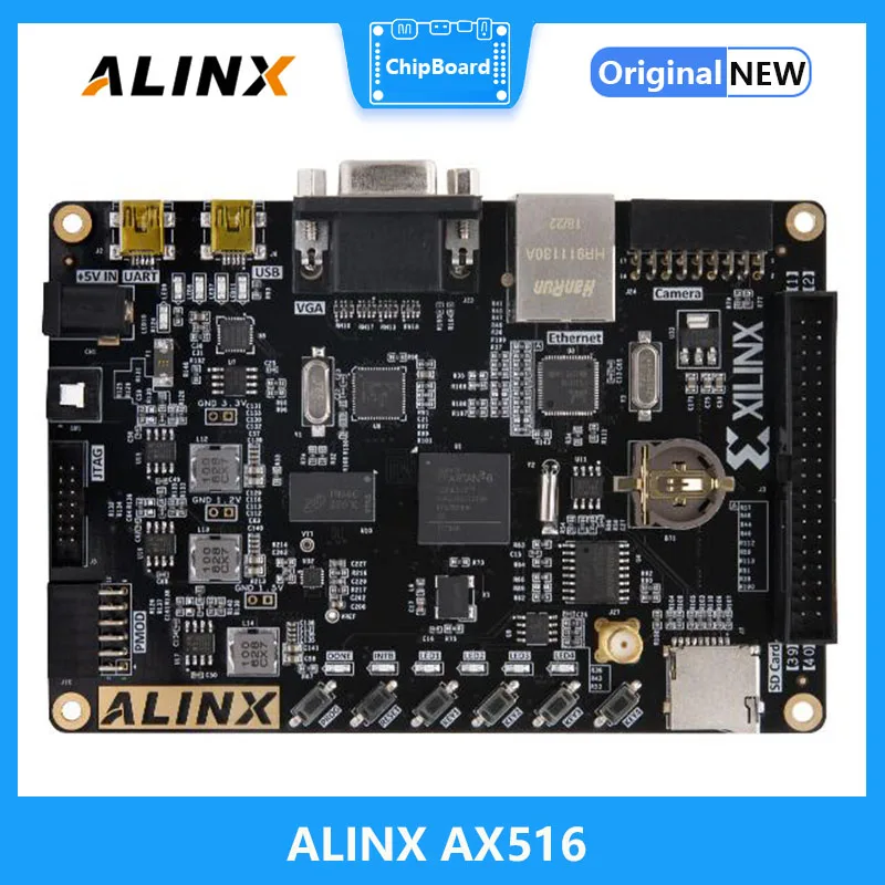 

ALINX AX516: XILINX Spartan-6 XC6SLX16 FPGA Development Board LX16 DDR3 Gigabit Ethernet