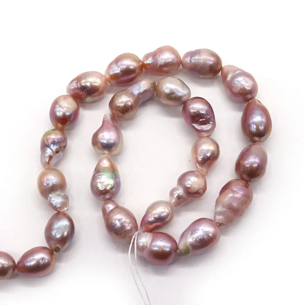 

Изысканный натуральный пресноводный фиолетовый цвет Эдисона с нерегулярным хвостом, свободный жемчуг с прямыми отверстиями, ожерелье «сделай сам», ювелирные аксессуары