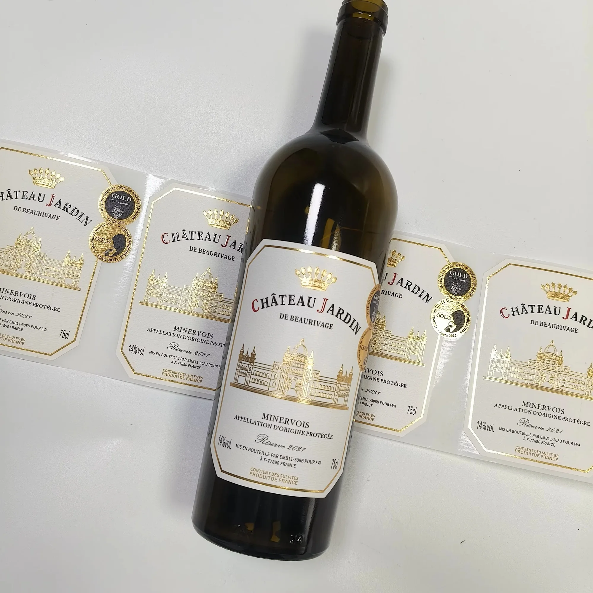 Наклейки с индивидуальным лого – обзор и цена Wine Beer Juice