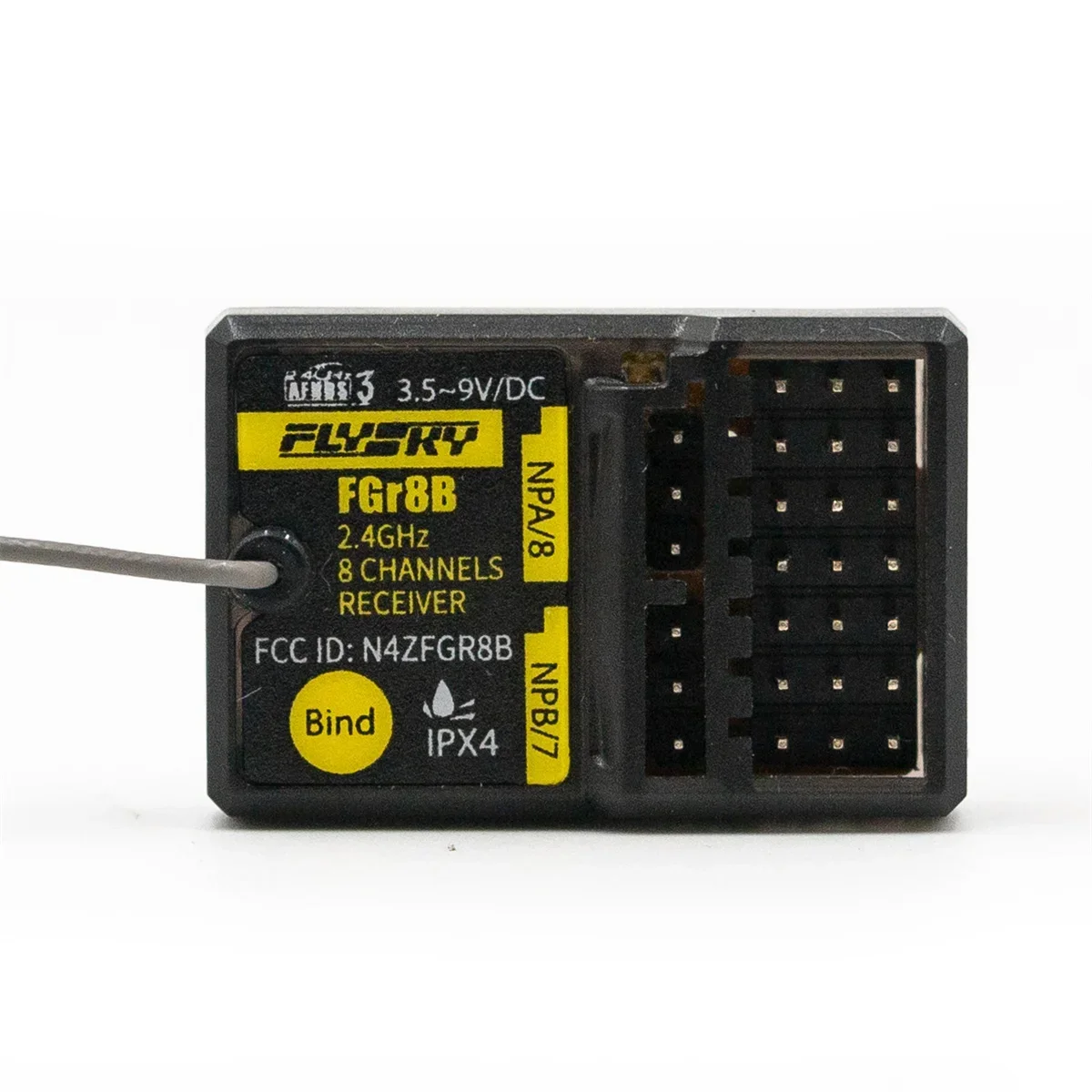 Flysky FGR8B 2.4G AFHDS3 8CH Multi Signal Receiver PWM PPM IBus Output Fit PL18 NB4 NB4 Lite FRM302 RC Boat Parts